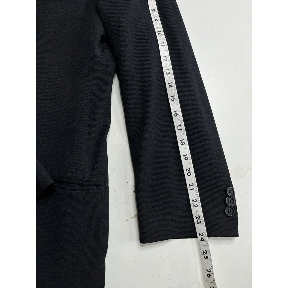 EMPORIO ARMANI Sport Coat Men 42R Black Textured Soft Stretch Tech Fabric Blazer